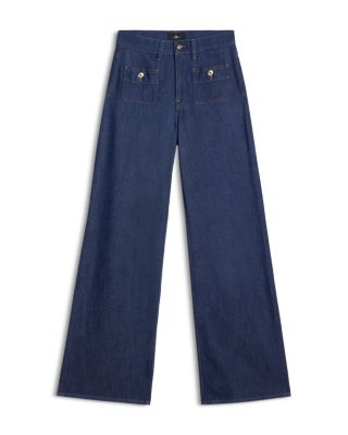 Lotta High Rise Wide Leg Jeans in Halona