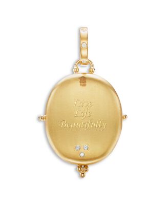 Temple St. Clair 18K Yellow Gold Tree of Life Locket with Diamonds