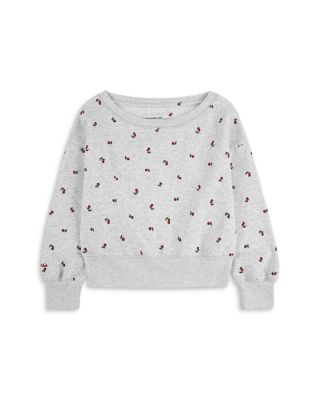 Girls' Printed Off-the-Shoulder Sweatshirt - Little Kid, Big Kid