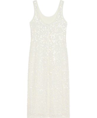  Women's Sequin Mesh Midi Dress