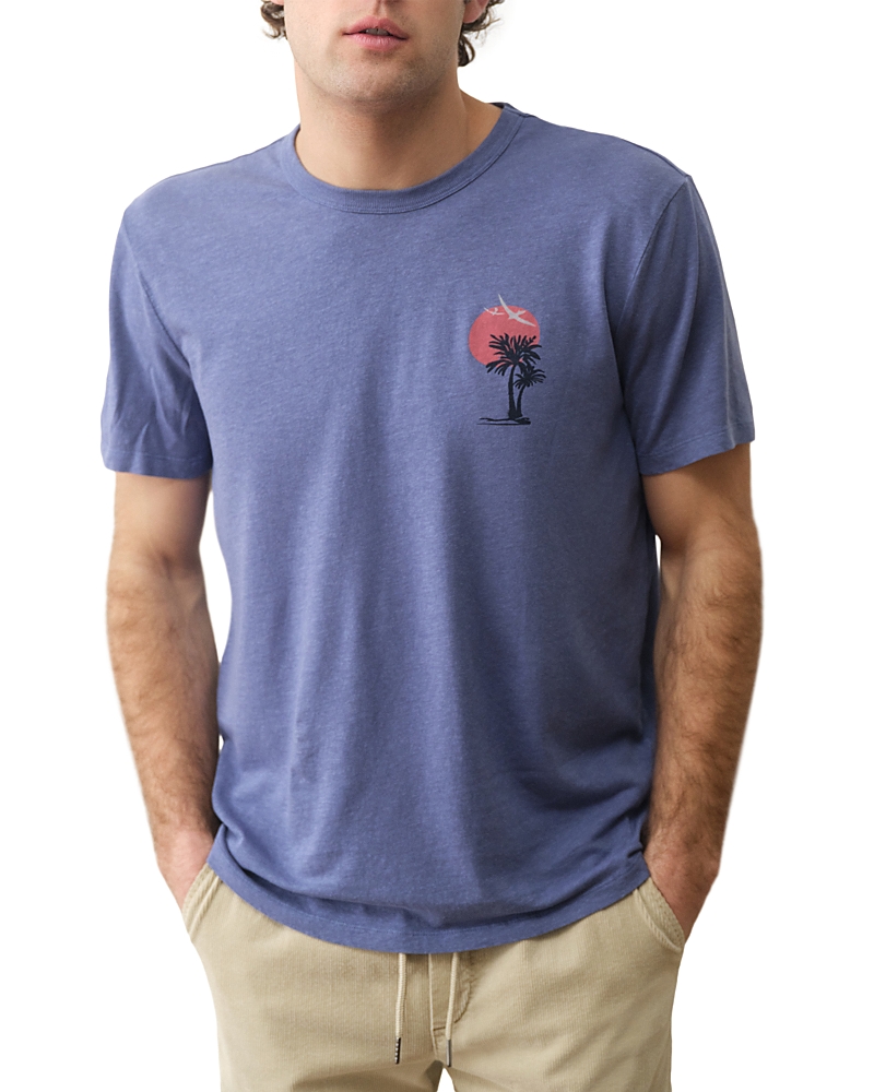 Marine Layer Palm Sunset Hemp Cotton T-Shirt