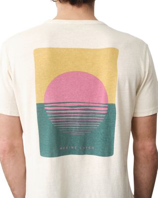 Ocean Sunset Hemp Cotton T-Shirt