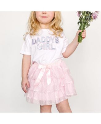 Girls' Daddy's Girl Patch Short Sleeve T-Shirt - Baby, Little Kid