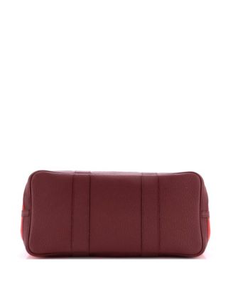 36 Garden Party Tote Toile and Leather