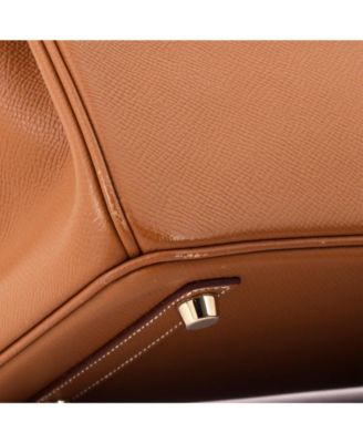 Birkin 25 Handbag Brown Epsom with Gold Hardware