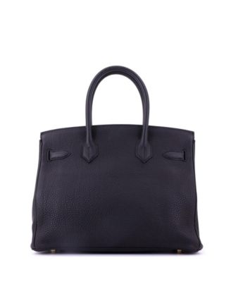 Birkin 30 Handbag Black Togo with Gold Hardware