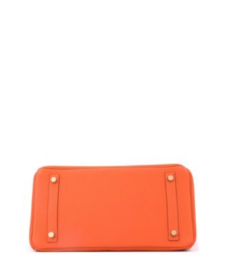 Birkin 30 Handbag Orange Togo with Gold Hardware