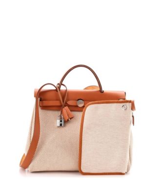 31 Herbag Zip Criss Viking Toile and Leather