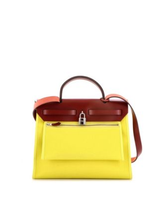 31 Herbag Zip Leather and Toile