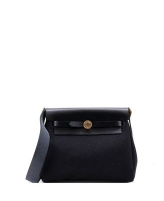 20 Herbag Zip Toile and Leather