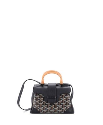  Mini Saigon Top Handle Bag Coated Canvas with Leather