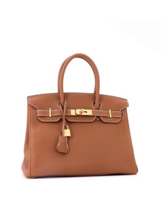 Birkin 30 Handbag Brown Togo with Gold Hardware