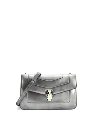  Medium Serpenti Forever Shoulder Bag Metallic Leather