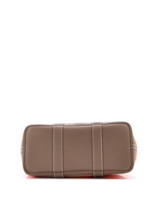 30 Garden Party Tote Toile and Leather