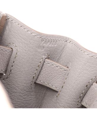 Kelly 28 Handbag Grey Evercolor with Gold Hardware