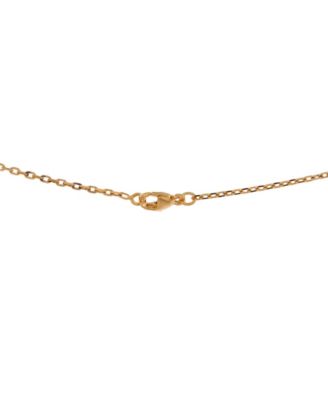 Mini Pop H Pendant Chain Necklace Metal and Enamel, 16"