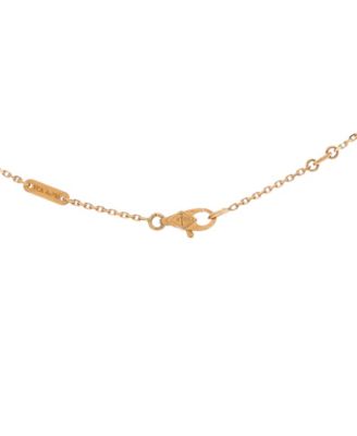  Sweet Alhambra Butterfly Pendant Necklace 18K Gold and Mother of Pearl, 15.5"