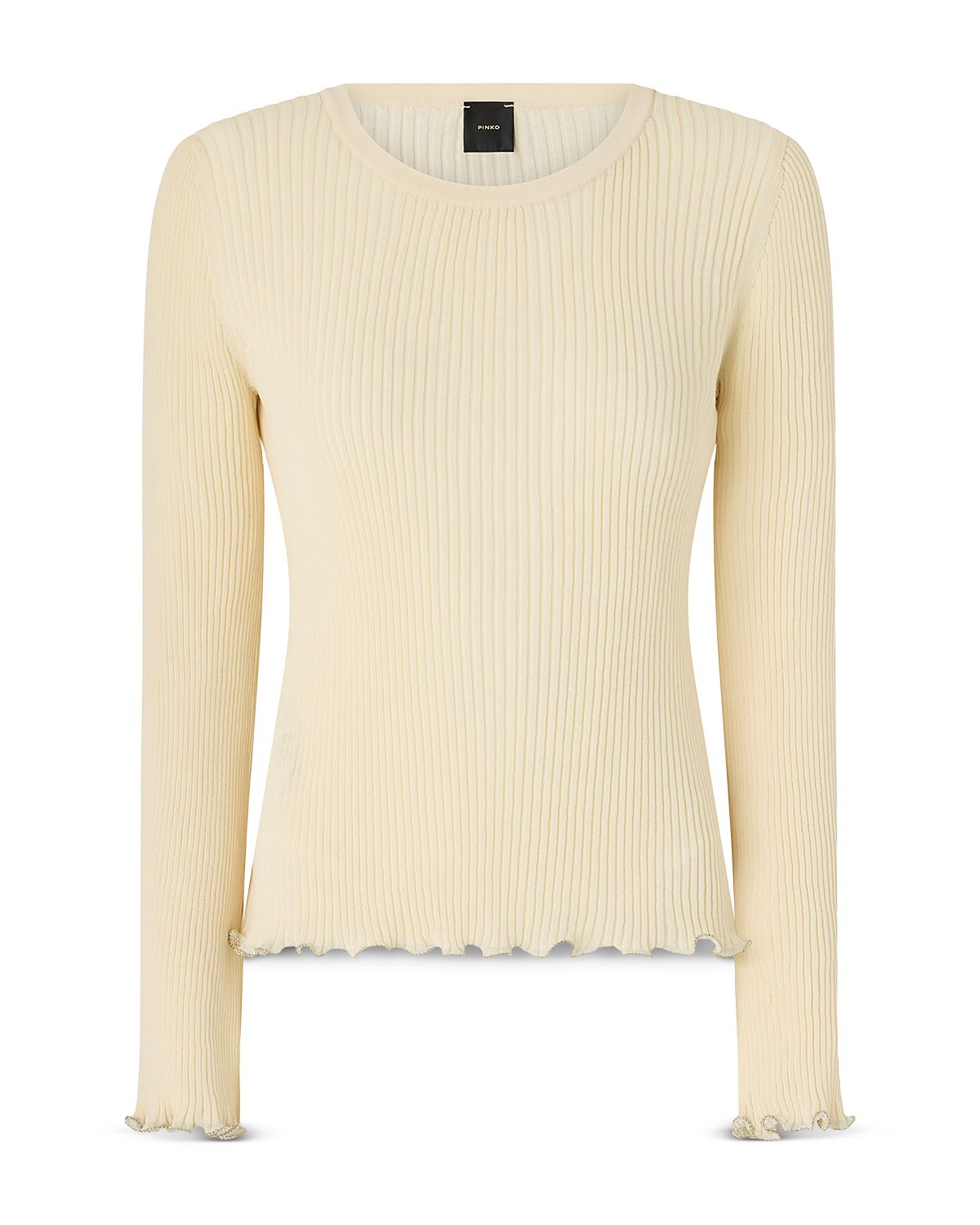 Pinko Nebbia Maglia Crepe Mosso Top