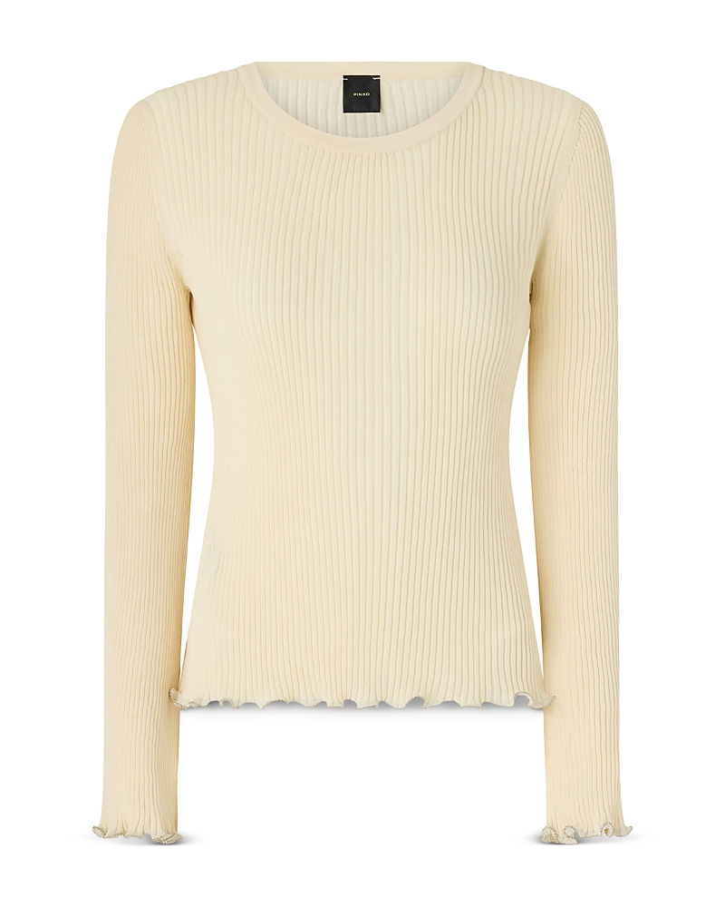 Pinko Nebbia Maglia Crepe Mosso Top