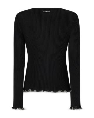 Nebbia Maglia Crepe Mosso Top