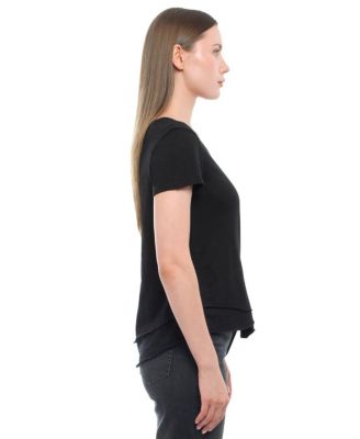 Short Sleeve Mock Layer Tee
