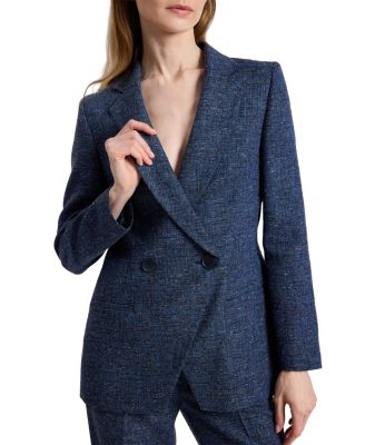  Rowan Double Breasted Blazer in Modern Donegal Fabric