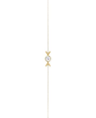  Arrow Bracelet in 14K Gold, 0.25ctw Round Brilliant Lab Grown Diamond