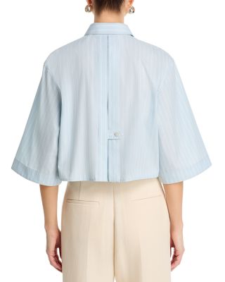 Cropped Wide Sleeve Shirt