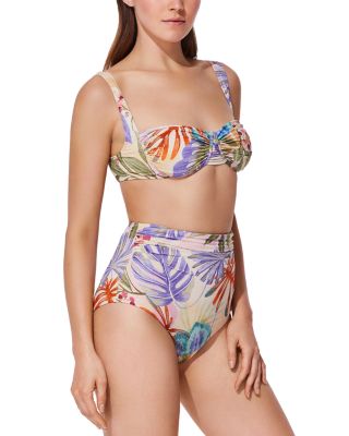 Cherry Blossom Bustier Bikini Top