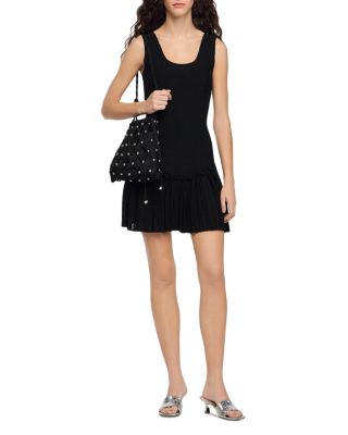 Soane Studded Net Mesh Bucket Bag