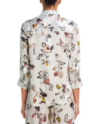 Dani Butterfly 3/4 Sleeve Blouse & Kima Butterfly Straight Pants