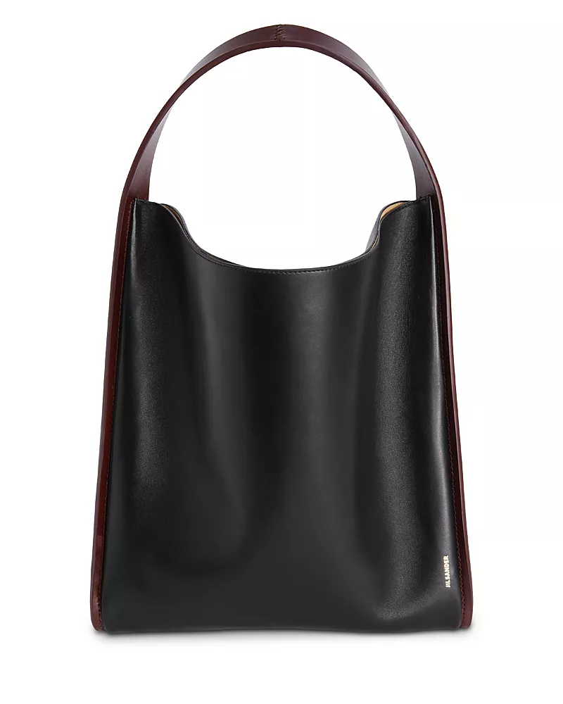 Jil Sander Pivot Medium Leather Tote Bag