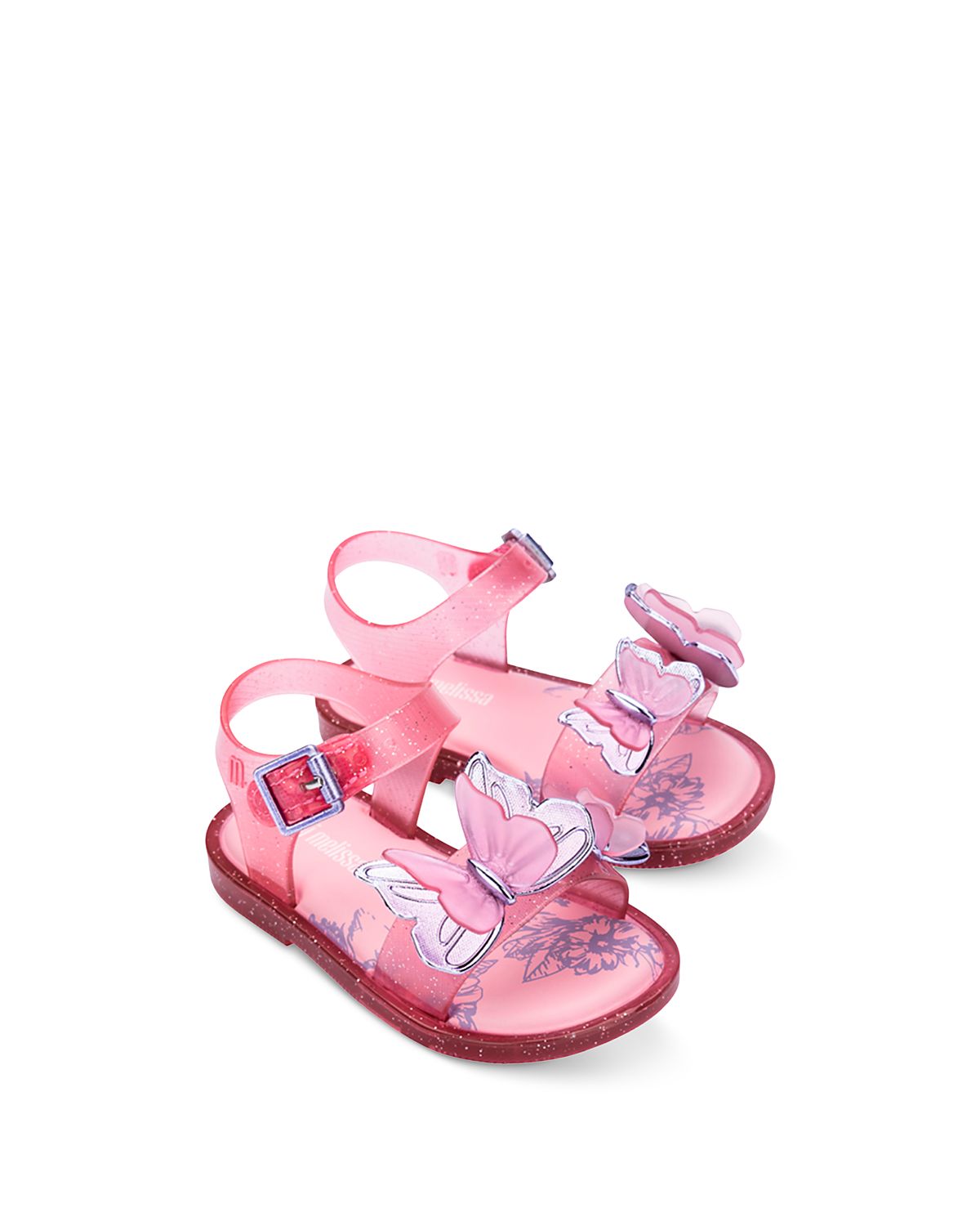 Mini Melissa Girls' Butterfly Iii Sandals - Toddler