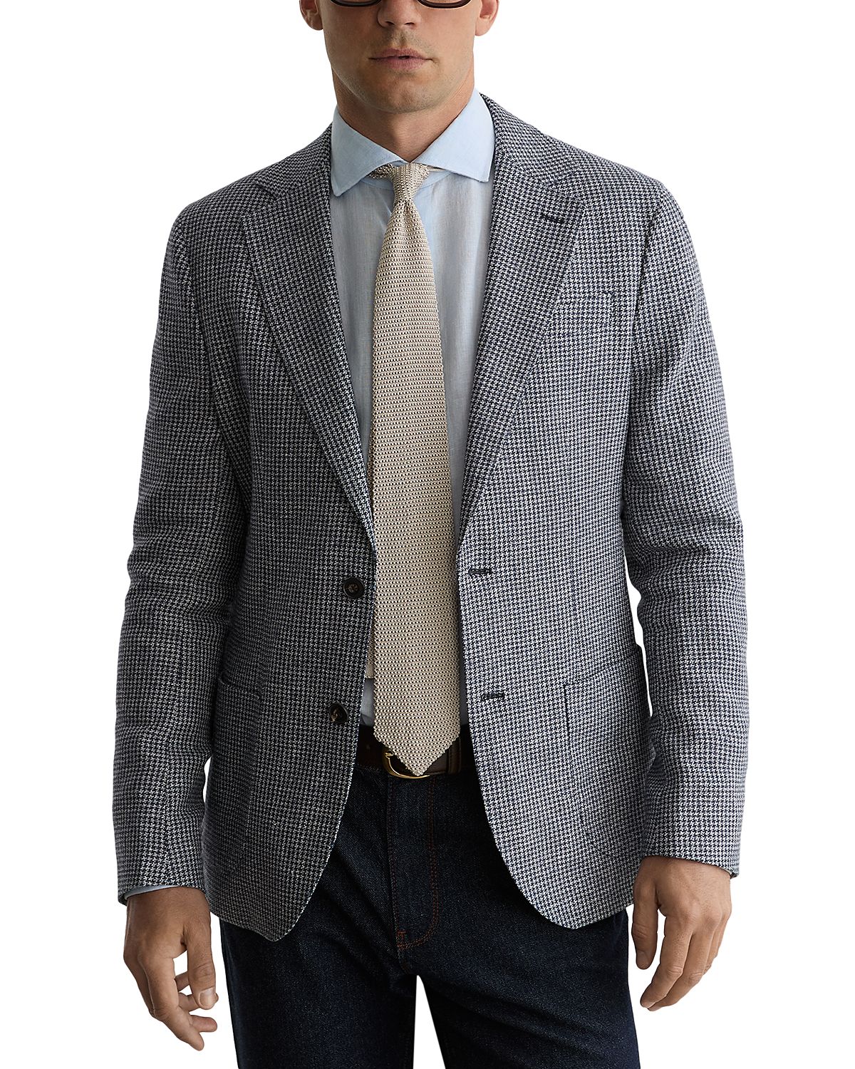 Reiss Piccolino Tailored Fit Houndstooth Blazer