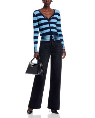 Stripe Long Sleeve Knit Top