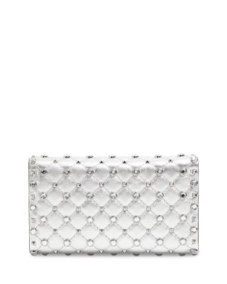 Rockstud Spike Chain Quilted Leather Crossbody Bag