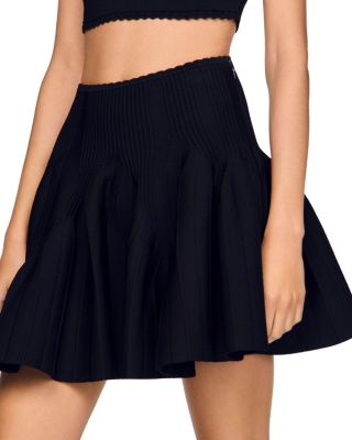 Bamby Short Knit Godet Skirt