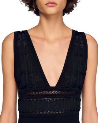 Ruffled Knit Maxi Dress