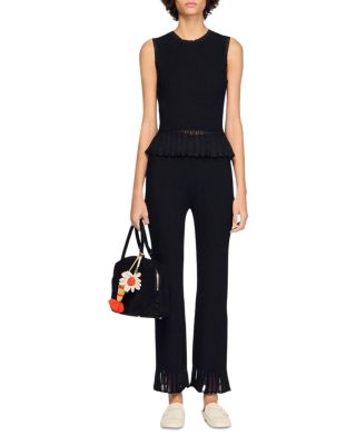 Ruffled Ottoman Knit Sweater