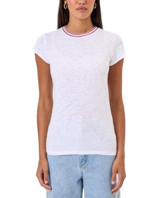 Double Shimmer Tipped Ringer Tee