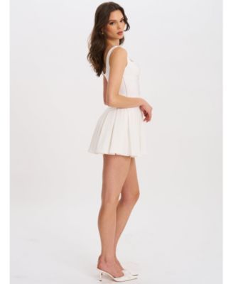  Tala Sleeveless Pleated Preppy Mini Dress
