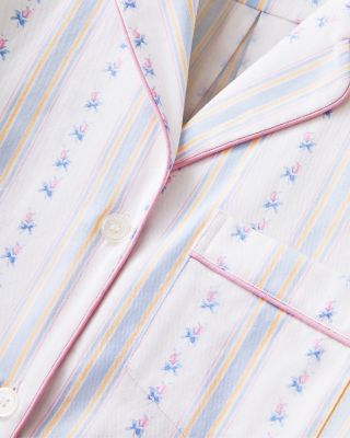 Shirt & Pants Pajama Set in Cottage Stripe
