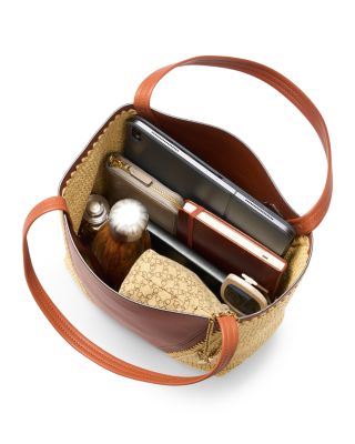 Medium Spin Raffia Tote Bag