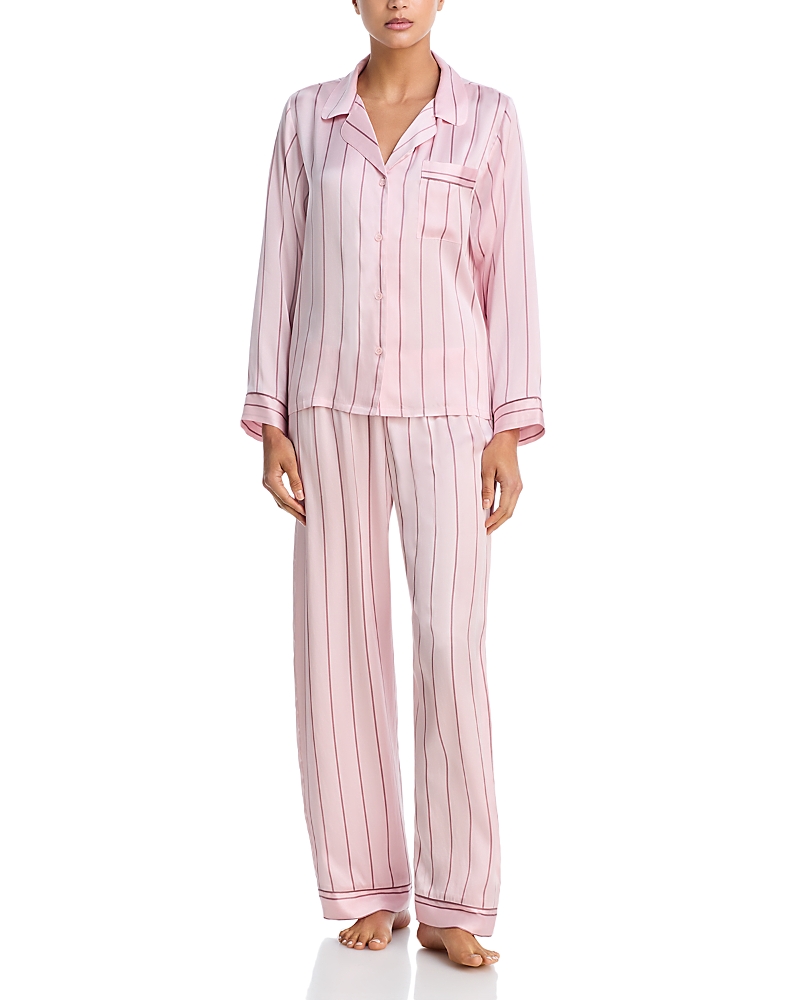 Eberjey Inez Printed Washable Silk Long Pajama Set - Exclusive