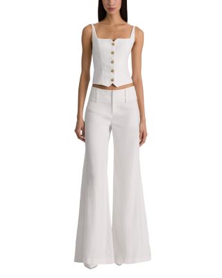 Low Rise Wide Leg Pants