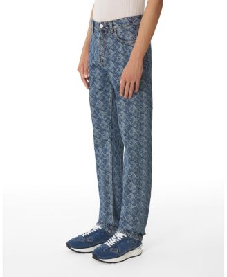 Lunar Year Jacquard Denim Pants