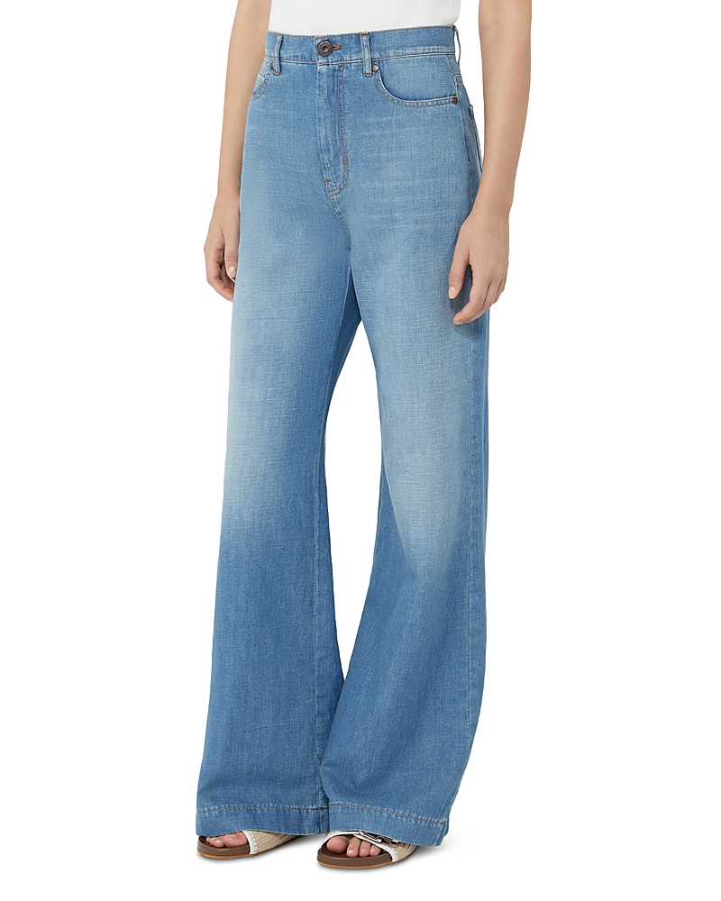 Weekend Max Mara Wkdlatino Wide Leg Jeans in Navy