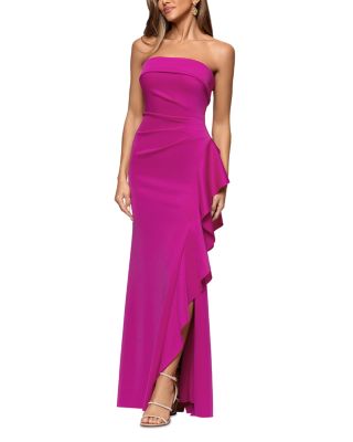 Scuba Strapless Gown - Exclusive