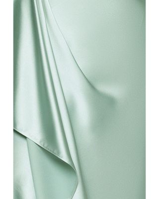 Satin Long Sleeve Maxi Gown - Exclusive