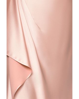 Satin Long Sleeve Maxi Gown - Exclusive